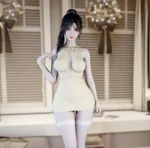Yep.Open_Back_Shirring_Dress-林夕资源VAM